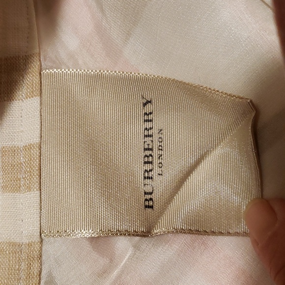 Burberry London Pink and Beige November Check Wrap Skirt Size 12 - Picture 7 of 8